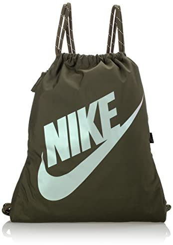 Nike DC4245 NK HERITAGE DRAWSTRING - FA21 Sports bag unisex-adult cargo khaki/cargo khaki/iridescent 1SIZE