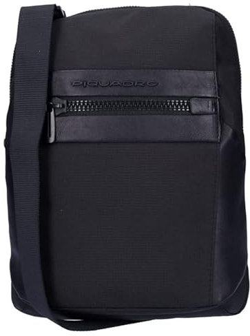 PIQUADRO Herren Woody Tasche, Schwarz_schwarz