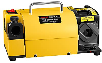 MRCM Bohrerschärfer für Hochgeschwindigkeitsstahl, Mauerwerk, Hartmetall, Kobalt und TiN-beschichtete Bohrer, mit verstellbaren Winkeln von 90 ° bis 135 °, schärft 3 mm - 13 mm Bohrer (MR-13D)