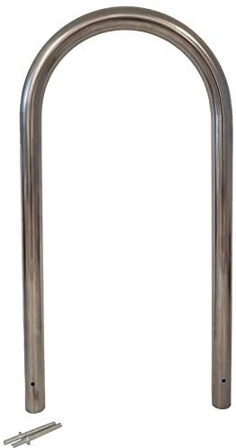 TRUTZHOLM Fahrradanlehnbügel Edelstahl 115x58 cm HxB Ø 60mm Fahrradständer Anlehnbügel Anlehnständer Poller Baumschutzbügel