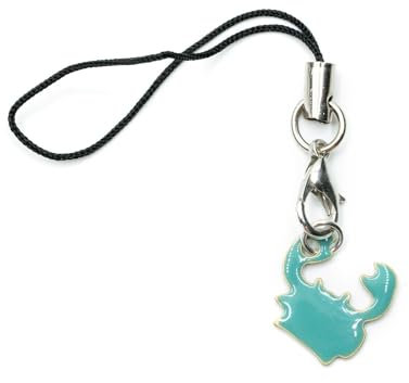 Miniblings Krabbe Handyanhänger Krebs Tier Sternzeichen emailliert petrol - Handmade Modeschmuck - Anhänger Handyschmuck Schlüsselanhänger