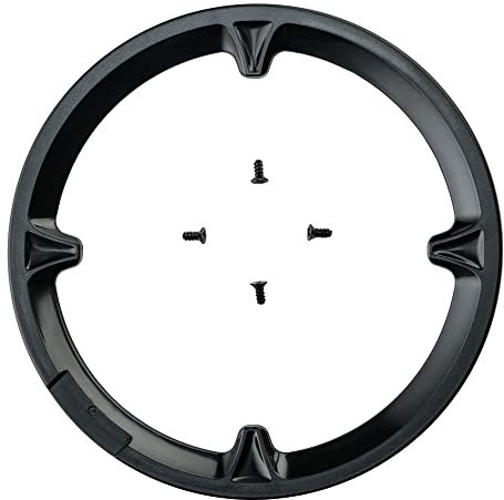LUXU Fahrrad Kettenblatt Guard,Kunststoff Kettenschutz Ring Protector Abdeckung,Fahrrad Kettenrad Kurbeln Guard Protector Abdeckung für Mountainbikes Rennräder,schwarze 42t Disc und Schrauben(Schwarz)
