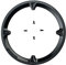 LUXU Fahrrad Kettenblatt Guard,Kunststoff Kettenschutz Ring Protector Abdeckung,Fahrrad Kettenrad Kurbeln Guard Protector Abdeckung für Mountainbikes Rennräder,schwarze 42t Disc und Schrauben(Schwarz)