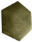 Muralo Samt Wandkissen Hexagon Stoff Polsterpaneel Schlafzimmer Wohnzimmer Bett Wandpolster Bettkopfteil Lendekissen Modern Luxus Gepolstert Polster Paneel (Olivgrün, 30 cm x 26 cm)