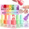 SAVILAND Cuticle Oil for Nail Aging: 7PCS Jamaican Black Castor Nail Growth Oil Vitamin C Lemon Grapeseed Lavender Extract Nail Strengthener Essential Oil for Thin Damaged Nail Repair Renewal Nourish