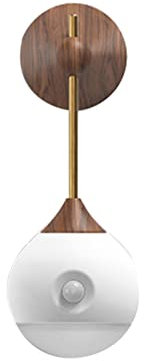 Xptieeck Induktion Nachtlicht, intelligente menschliche Körper Induktion Nachttischlampe für Flure, Toiletten und Flure Bronze+Weiß