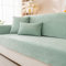 Neue wasserdichte Sofa überzug - Weiche Chenille Sofa Sitzkissenbezüge, rutschfeste Sofabezug waschbar 1 2 3 4 Sitzer Couch überzug für Sektionssofa, Sofaüberwürfe L Form (Matcha Grün, 90x210cm)
