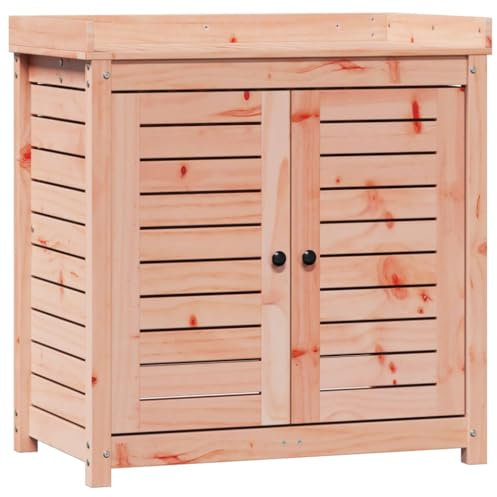 vidaXL Pflanztisch, Gärtnertisch mit Ablagen, Blumentisch für Garten Balkon Terrasse, Gartentisch Arbeitstisch, 82,5x50x86,5cm Massivholz Douglasie