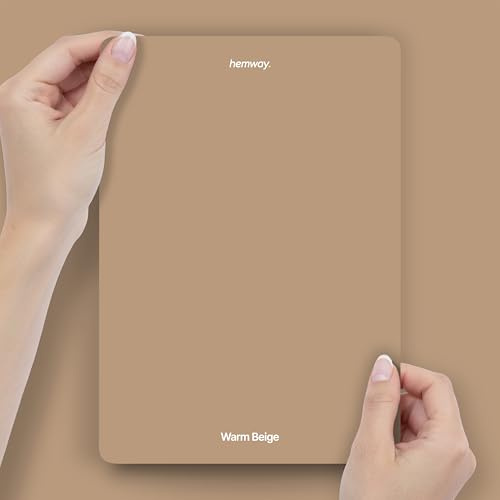 Hemway Warm Beige Peel & Stick Sample Chalk Paint, A5 Swatch | Accurate Colour, Mess-Free Alternative to Paint Tester Pots, Easy To Use, Eco-friendly, for Interior Furniture & Walls