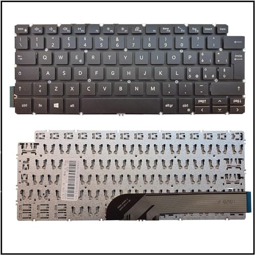 Generico Tastiera Italiana per dell INSPIRON 14 5406 P126G, 5400 5401 5402 5405 5408 Nera
