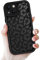 Newseego Case Compatible for iPhone 15 6.1”, Aesthetic Leopard Print Styles Pattern Design for Girls Women Phone Case Soft Slim TPU All-inclusive Lens Shockproof Cover for iPhone 15 - Black