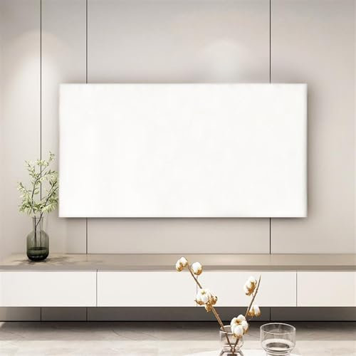 LUNCHS Funda TV Elástica de Color Sólido, Adecuada para Cubrir el Polvo de Varios Cubierta de TV, Funda para Televisor A Prueba de Polvo para Interiores(Blanco,40-45inches)