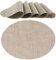 OTIX Tischsets - 6er Set - Kunststoff - Oval - Beige - Untersetzer - 48x35cm
