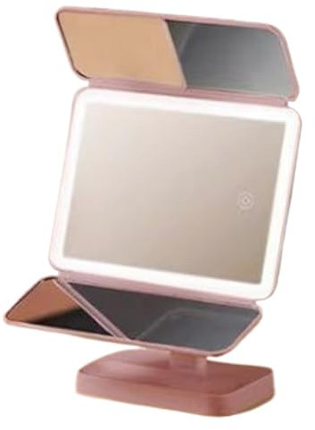 Smart-Make-up-Spiegel mit LED-Lichtern, Touchscreen-Spiegel, verstellbares Make-up-Licht, Smart-Spiegel, High-Tech-Make-up-Spiegel, LED-Make-up-Spiegel, schlankes und modernes Design für Hautpflege