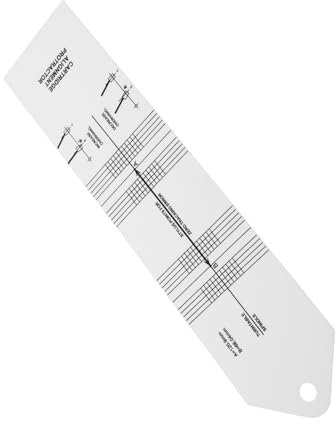 Mikinona Phono Tonearm Kalibrierungswerkzeug Präziser Schallplatten-tonarm-protractor Und Stylus-gauge Für Exakte Ausrichtung Und Kalibrierung Von Vinyl-spielern