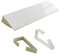 White Floating Radiator Shelf Brackets Easy Installation for 35x14.5cm to 200cm Radiator Shelves No Drilling Required