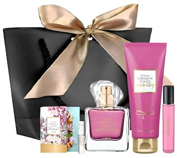 AVON TTA Everlasting Parfum 50 ml & Taschenspray 10 ml, Körpermousse 125 ml, Duftprobe, Geschenktasche Set - 5-teiliges Damendüfte