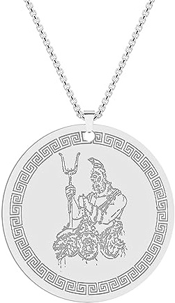GZHENGZG Halskette für Männer, Damenschmuck Hades für Herren mit Cerberus Halskette Der griechische Gott des Charms Halskette Halskette Medaillon Amulett Schmuck Geschenk Geschenk