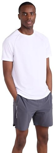 Mountain Warehouse Endurance Mens T-Shirt – Breathable Tee, UPF50 Protection, Lightweight Shirt, Comfortable & Quick Drying Top - for Gym, Travelling, Running White XS