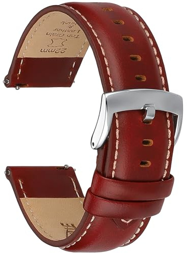 CORROPELLE Leder Uhrenarmbänder Schnellverschluss Armband 18mm 19mm 20mm 21mm 22mm, Eleganten Hochwertige Ersatz Leder Armband für Damen und Herren, Uhr und Smartwatch