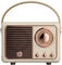 White Retro Speaker, Mini Wireless Radio for Desk, Bedroom, Office and Party