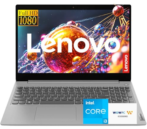 Lenovo Ideapad Business Laptop with Microsoft Office, Intel Core-i3 Processor (Up to 4.1 GHz), 15.6 FHD Display, 20GB RAM, 1TB SSD, SD Card Reader, Windows 11 Pro, Copilot AI-Ready, WOWPC USB
