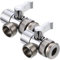 SOIMISS 2pcs Sink Faucet Diverter Adapter Zinc Alloy Faucet Splitter for Kitchen and Bathroom Portable Dishwasher Hose Attachment Durable Water Pipe Connector Leak Design