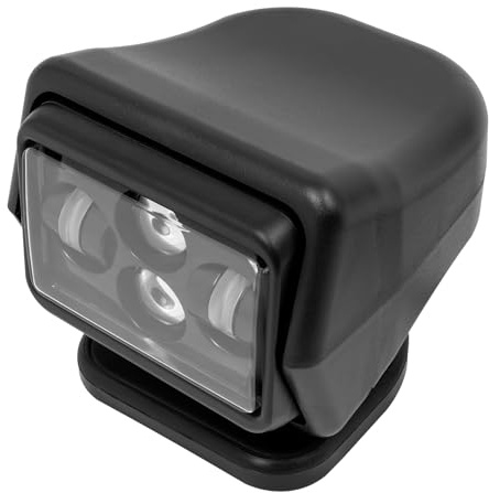 LED Suchscheinwerfer mit Funkfernsteuerbar 60W 8000LM – IP67 Wasserdichtes Arbeitslicht mit Magnetfuß für Geländewagen, LKW, Boote, Camping – 360° Drehbar, Fernbedienung inkl. (Schwarz)