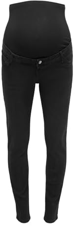 ONLY Damen Skinny Jeans Schwarz xx_l/30 | Skinny Fit, Casual, Bei max. 40 grad waschen