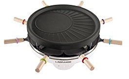 Lagrange - 129015 - Appareil à raclette 8 personnes 800w + gril + crêpière grill'crêpes