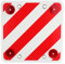 MOLCAR Panel Reflector Trasero para señalización de Cargas,Cuadrada, Visibilidad Noche (40x40cm