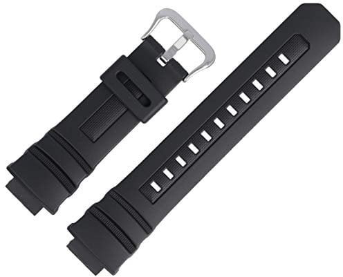 Casio Uhrenarmband Ersatzband 25mm Kunststoff Schwarz - AW-591