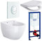 Rapid 3in1 Grohe + Bartolo WC + Drückerplatte + WC-Sitz Weiß Star