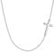 EVER FAITH Damen Halskette 925 Sterling Silber Täglich Braut klassische religiöse Kreuz Anhänger Kette Hals Schmuck Silber-Ton