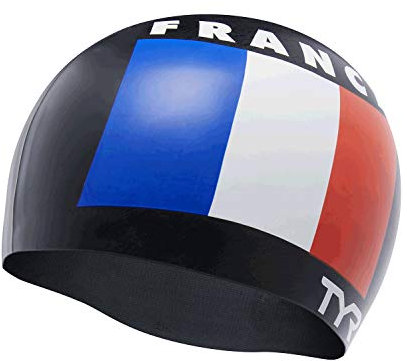 TYR France Silicone Adulte Fit Bonnet de Bain, Noir, Mixte