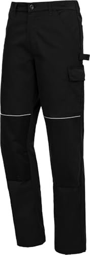 ACE Handyman Arbeits-Hosen für Männer - Cargo-Hose für die Arbeit - 35% Baumwolle - Schwarz - 106