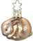 Inge-glas - Christbaumschmuck, Baumschmuck - Bunny, Hase, Kaninchen - Größe: 3,5 cm - Glas mundgeblasen