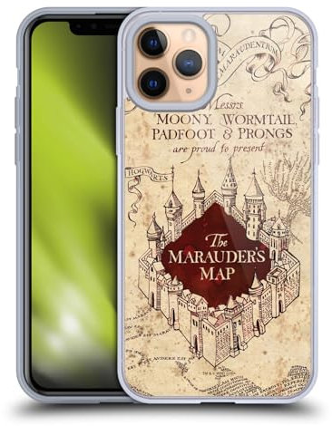 Head Case Designs Offizielle Harry Potter The Marauder's Map Prisoner of Azkaban II Gelhülle [Militärischer Schutzgrad] Kompatibel Mit Apple iPhone 11 Pro Und Kompatibel Mit MagSafe