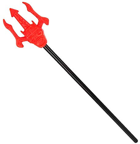 Inception Pro infinite Tridente Diavolo con Teschio Rosso smontabile 51 cm Accessori Travestimento Halloween Carnevale Feste Adulti Unisex scenico Spaventoso