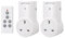 HBN Remote Control Plug Socket, 13A/3120W Wireless Light Switch 30M/100ft Operating Range for Household Appliances, 2 Pack Sockets and 1 Remote