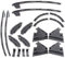 Howdens Lamona Oven Cooker Vent Hood Side Slide Panel Extractor Fix Kit HJA2230 HJA2240 (Pack of 2)