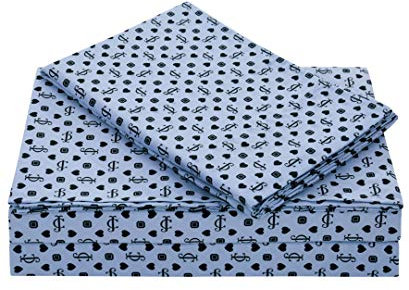Juicy Couture Mikrofaser-Bettlaken-Set | Queen-Size-Bettwäsche | 4-teiliges Set beinhaltet Spannbetttuch, Bettlaken und 2 Kissenbezüge | Tiefe Taschen, knitterarm und fusselfrei