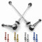 IMPALAPRO Bike Ultraleicht Titanium Fahrrad Schnellspanner Set - Schnellspanner Fahrrad - Schnellspanner Rennrad - Fahrrad Hinterachse - Steckachse Fahrrad - Schnellspanner Sicherung (Schwarz)