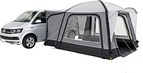 KAMPA - Auvent autoportant Gonflable - Cross AIR - Largeur 3m, Noir, Gris, Transparent