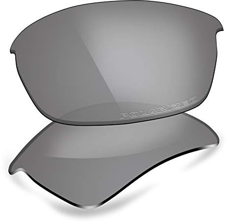 ThunderClap Polycarbonate Lenses Replacement for Oakley Flak Jacket Sunglasses - Ultimate Gray POLARIZED
