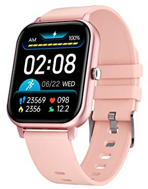 Trevi T-FIT 270 CALL Orologio Smart con Funzione Chiamata, Bluetooth, Grande Display e Cassa in Metallo, Controllo Salute e Stato di Benessere, Monitoraggio del Sonno, Resistente all'Acqua IP67, Rosa