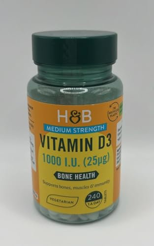 Holland & Barrett Vitamin D3 1000 I.U 25ug 240 Tablets