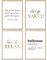 MUUDLY® Poster Set Sprüche – 4 moderne Wandbilder mit Zitaten fürs Badezimmer (4×A4) – Stilvolle Typo-Deko für Bad, Wohnzimmer & Schlafzimmer – Ohne Rahmen