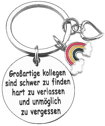TNSLAND Schlüsselanhänger geschenk, kollegin abschiedsgeschenk beste kollegen danke geschenk, jobwechsel geburtstag lieblingskollegin geschenk, Geschenkideen für kollegin freundschaftsgeschenke