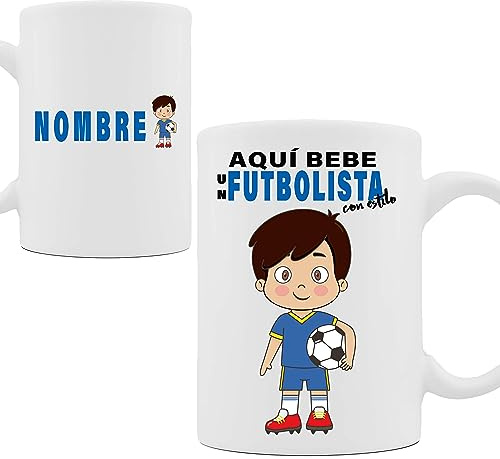 Taza original personalizada con nombre, taza para opositores, taza personalizada profesiones, taza regalo para niños, yo quiero ser de mayor, taza regalo original lo vas a conseguir, (FUTBOLISTA